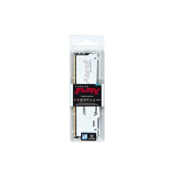 Kingston Technology FURY Beast 16GB 6000MT/s DDR5 CL36 DIMM White RGB EXPO (KF560C36BWE2A-16)