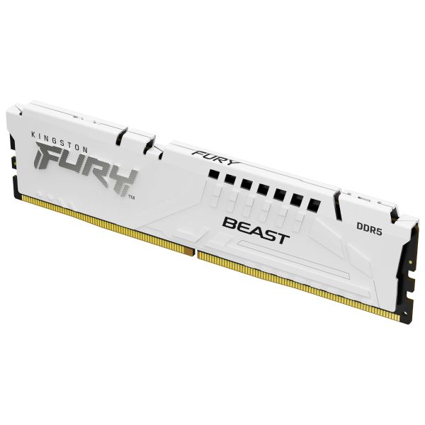 Kingston Technology FURY Beast 32GB 6000MT/s DDR5 CL36 DIMM (et van 2) White EXPO (KF560C36BWE2K2-32)