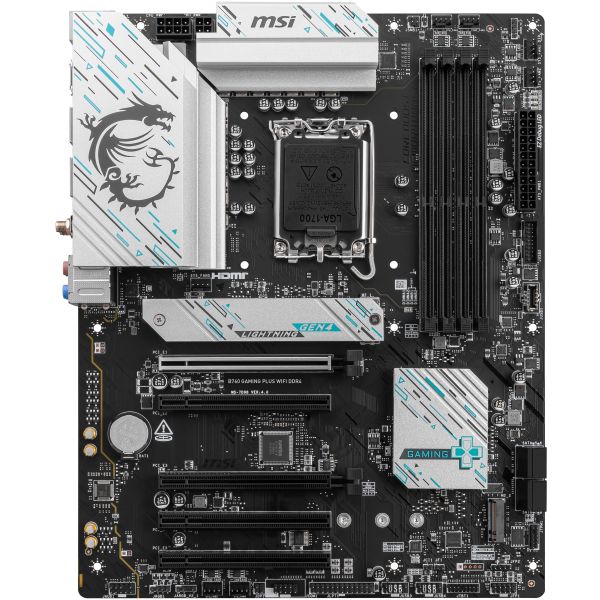 MSI B760 GAMING PLUS WIFI DDR4 moederbord Intel B760 LGA 1700 ATX (7D98-043R)