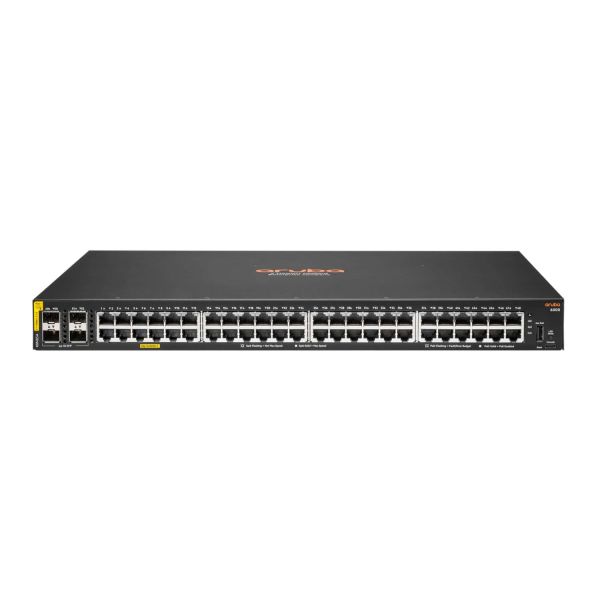 Hewlett Packard Enterprise Aruba 6000 48G Class4 PoE 4SFP 370W Managed L3 Gigabit Ethernet (10/100/1000) Power over Ethernet (PoE) 1U (R8N85A#ABB)