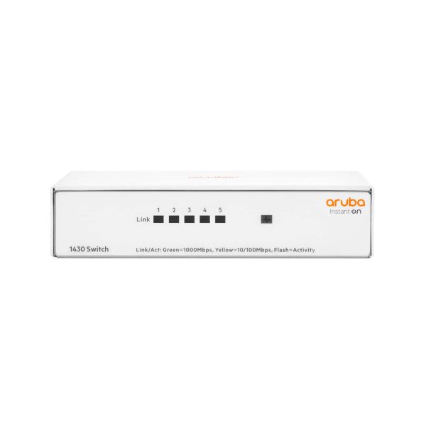 Hewlett Packard Enterprise Aruba Instant On 1430 5G Unmanaged L2 Gigabit Ethernet (10/100/1000) Wit (R8R44A)