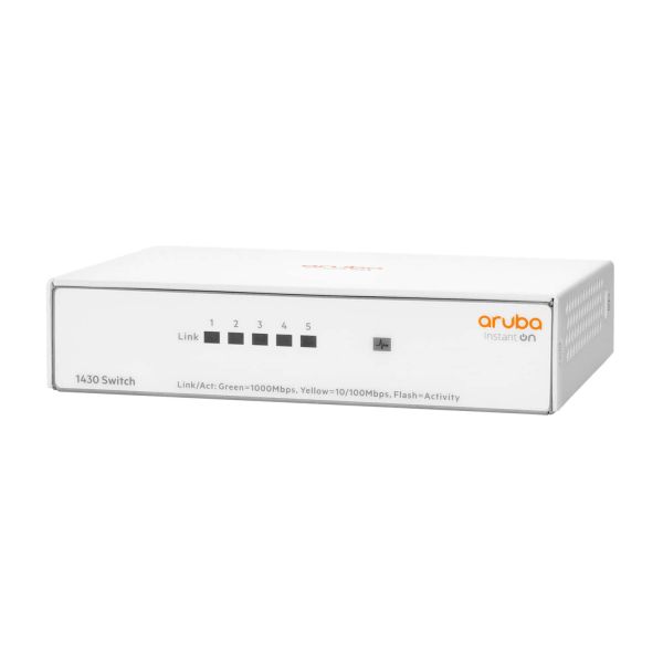 Hewlett Packard Enterprise Aruba Instant On 1430 5G Unmanaged L2 Gigabit Ethernet (10/100/1000) Wit (R8R44A)