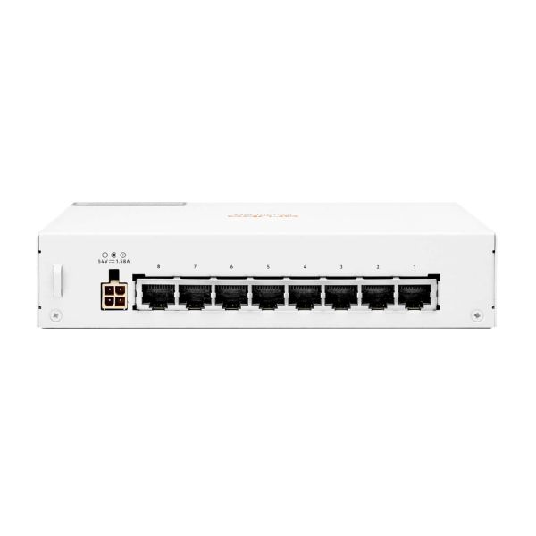 Hewlett Packard Enterprise Aruba Instant On 1430 8G Class4 PoE 64W Unmanaged L2 Gigabit Ethernet (10/100/1000) Power over Ethernet (PoE) Wit (R8R46A#ABB)
