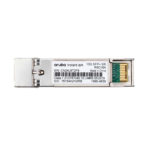 Hewlett Packard Enterprise Aruba Instant On 10G SFP+ LC SR 300m OM3 MMF netwerk transceiver module Vezel-optiek 10000 Mbit/s SFP+ (R9D18A)
