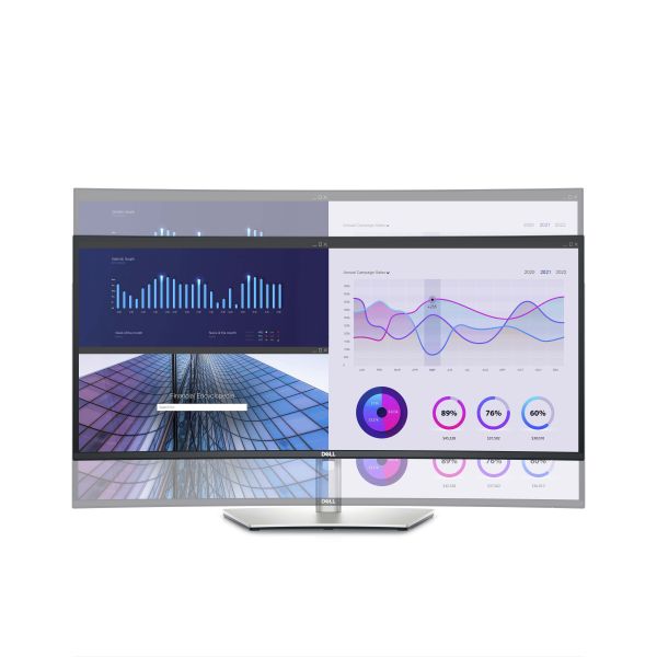 DELL UltraSharp U3423WE LED display 86,7 cm (34.1") 3440 x 1440 Pixels UltraWide Quad HD LCD Zilver (U3423WE)