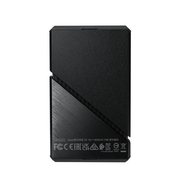 ADATA SE920 Thunderbolt technologie 2 TB USB Type-C 3.2 Gen 2 (3.1 Gen 2) Zwart (SE920-2TCBK)