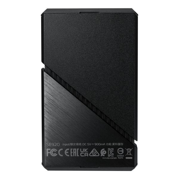 ADATA SE920 Thunderbolt technologie 2 TB USB Type-C 3.2 Gen 2 (3.1 Gen 2) Zwart (SE920-2TCBK)