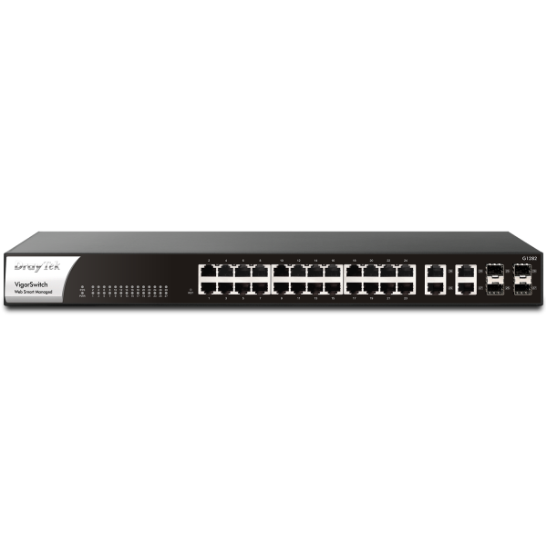Draytek Switch 440mm DrayTek VigorSwitch  G-1282  4*Kombo/24*GE retail (VSWITCHG1282-DE-AT-CH)