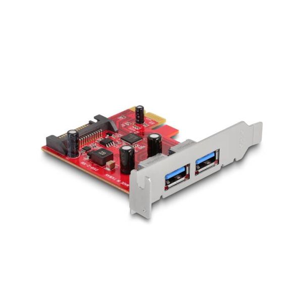 DELOCK PCI Express x1 Karte zu 2 x extern USB 5 Gbps TypA BU (90155)