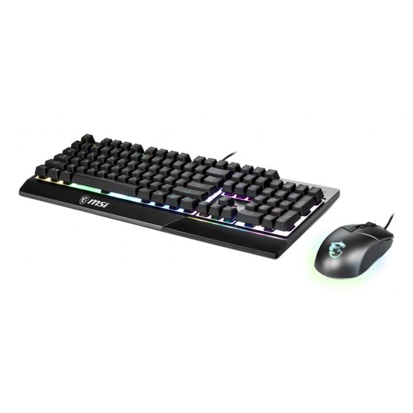 MSI Vigor GK30 COMBO (US) toetsenbord Inclusief muis Gamen USB QWERTY Amerikaans Engels Zwart (S11-04US602-CLA)