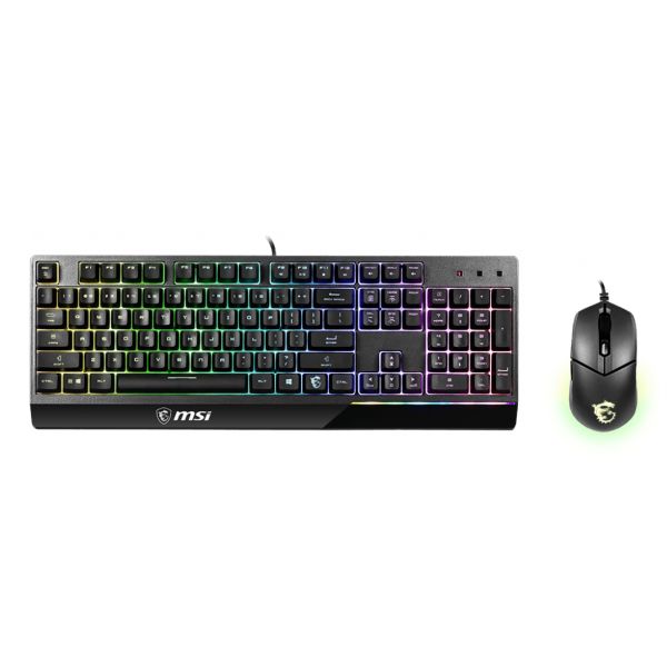 MSI Vigor GK30 COMBO (US) toetsenbord Inclusief muis Gamen USB QWERTY Amerikaans Engels Zwart (S11-04US602-CLA) MSI Vigor GK30 COMBO (US) toetsenbord Inclusief muis Gamen USB QWERTY Amerikaans Engels Zwart (S11-04US602-CLA)