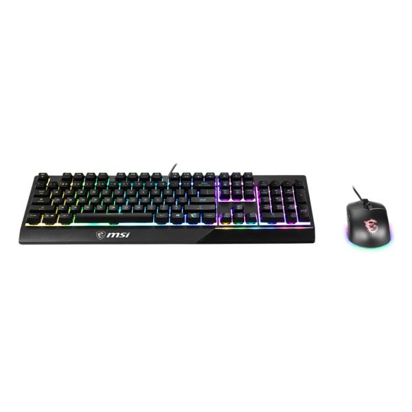 MSI Vigor GK30 COMBO (US) toetsenbord Inclusief muis Gamen USB QWERTY Amerikaans Engels Zwart (S11-04US602-CLA)