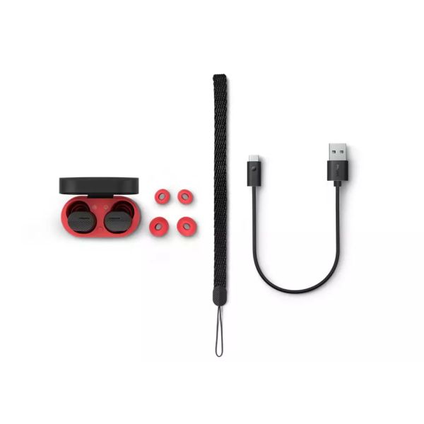 Philips TAA5508BK/00 hoofdtelefoon/headset True Wireless Stereo (TWS) In-ear Oproepen/muziek Bluetooth Zwart, Rood (TAA5508BK/00)