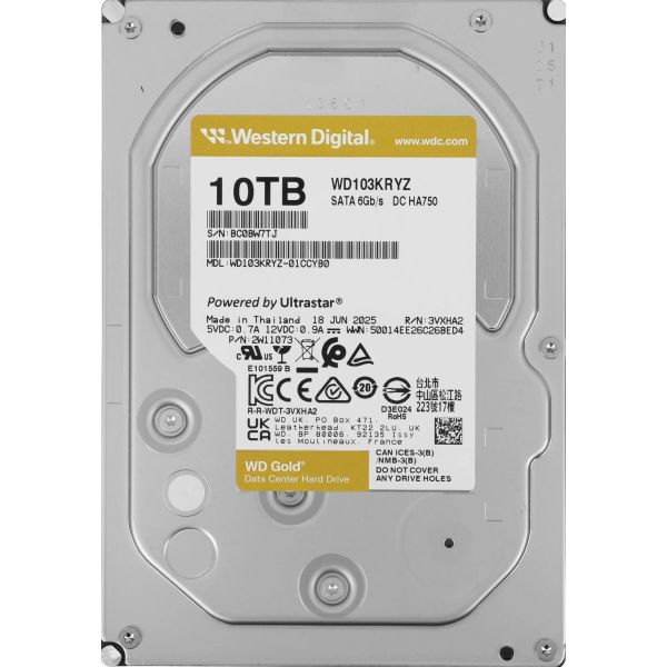Western Digital Gold Internal (WD103KRYZ) HD 10TB 3 5 Western Digital5 Western Digital 5 (WD103KRYZ)