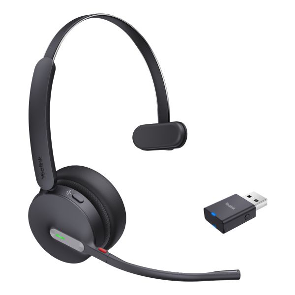 Yealink WH64 Hybrid Mono UC Headset Draadloos Hoofdband Kantoor/callcenter Micro-USB Bluetooth Zwart (1208688)