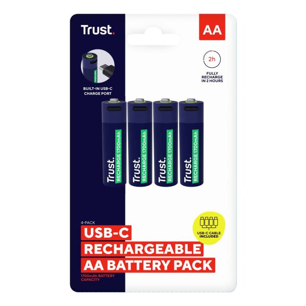 Trust 25631 huishoudelijke batterij Oplaadbare batterij AA (25631)