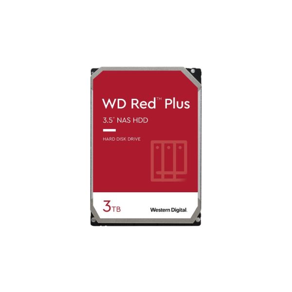 Western Digital WD Red Plus WD30EFPX - Festplatte - 3TB - intern - 3.5 (8,9 cm) - SATA - Puffer: 256MB (WD30EFPX) (WD30EFPX)