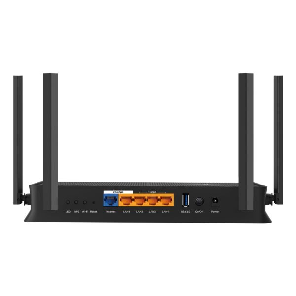TP-Link Archer BE230 draadloze router 2.5 Gigabit Ethernet Dual-band (2.4 GHz / 5 GHz) Zwart (ARCHER BE230) TP-Link Archer BE230 draadloze router 2.5 Gigabit Ethernet Dual-band (2.4 GHz / 5 GHz) Zwart (ARCHER BE230)
