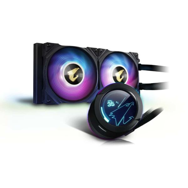 GIGABYTE AORUS WATERFORCE X 240 koelsysteem voor computers Processor Alles-in-één vloeistofkoeler 12 cm Zwart (GP-AWATERFORCEX240) GIGABYTE AORUS WATERFORCE X 240 koelsysteem voor computers Processor Alles-in-één vloeistofkoeler 12 cm Zwart (GP-AWATERFORCEX240)