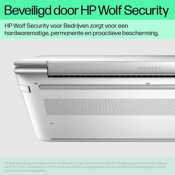 HP ProBook 460 G11 Intel Core Ultra 5 125U Laptop 40,6 cm (16") WUXGA 8 GB DDR5-SDRAM 256 GB SSD Wi-Fi 6E (802.11ax) Windows 11 Pro AI PC Zilver (A37XJET#ABH)