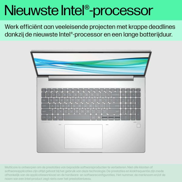 HP ProBook 460 G11 Intel Core Ultra 5 125U Laptop 40,6 cm (16") WUXGA 8 GB DDR5-SDRAM 256 GB SSD Wi-Fi 6E (802.11ax) Windows 11 Pro AI PC Zilver (A37XJET#ABH)