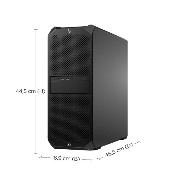 HP Z6 G5 A AMD Ryzen Threadripper PRO 7955WX 64 GB DDR5-SDRAM 2 TB SSD Windows 11 Pro Tower Workstation Zwart (82G01ET#ABH) 1/6