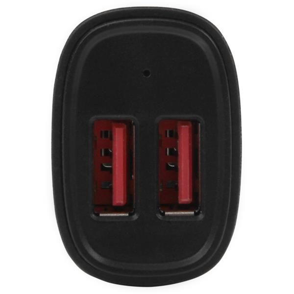 StarTech.com Dubbele USB autolader dual USB 24W/4.8A 2 poorts zwart (USB2PCARBKS)