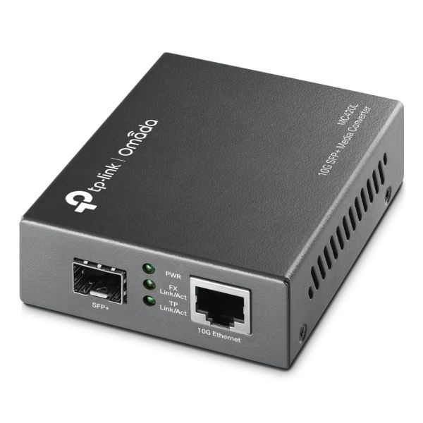 TP-Link MC420L netwerk media converter 10000 Mbit/s Multimode, Single-mode Zwart (MC420L) TP-Link MC420L netwerk media converter 10000 Mbit/s Multimode, Single-mode Zwart (MC420L)