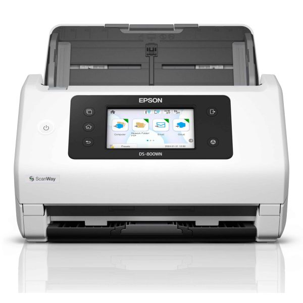 Epson WorkForce DS-800WN Paginascanner 600 x 600 DPI A4 Wit (B11B275401)