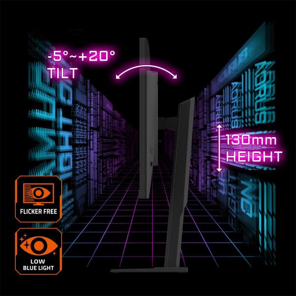 GIGABYTE M27UA computer monitor 68,6 cm (27") 3840 x 2160 Pixels 4K Ultra HD LED Zwart (M27UA)