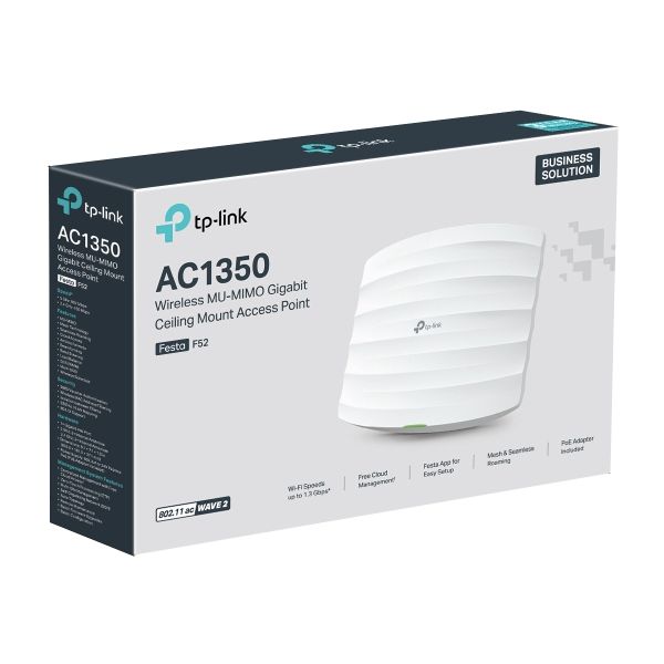 TP-Link FESTA F52 draadloos toegangspunt (WAP) 867 Mbit/s Wit Power over Ethernet (PoE) (FESTA F52)