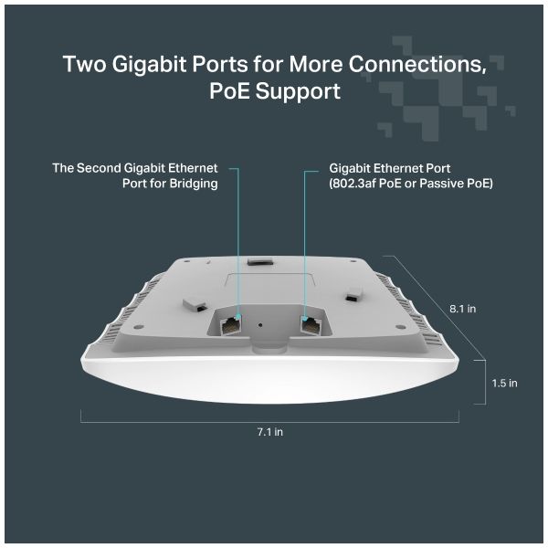 TP-Link FESTA F54 draadloos toegangspunt (WAP) 1300 Mbit/s Wit Power over Ethernet (PoE) (FESTA F54)