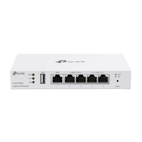 TP-Link Festa FR205 bedrade router 10 Gigabit Ethernet, 100 Gigabit Ethernet, Gigabit Ethernet Wit (FESTA FR205) TP-Link Festa FR205 bedrade router 10 Gigabit Ethernet, 100 Gigabit Ethernet, Gigabit Ethernet Wit (FESTA FR205)