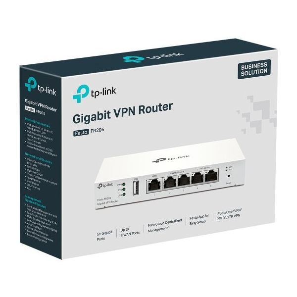 TP-Link Festa FR205 bedrade router 10 Gigabit Ethernet, 100 Gigabit Ethernet, Gigabit Ethernet Wit (FESTA FR205)