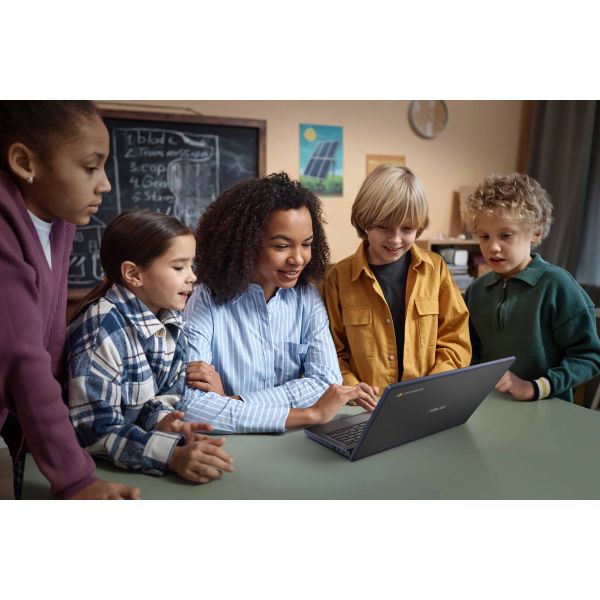 ASUS Chromebook CR1104CGA-NS0006 Intel® N N100 29,5 cm (11.6") Touchscreen HD 4 GB LPDDR5-SDRAM 32 GB eMMC Wi-Fi 6 (802.11ax) ChromeOS Grijs (90NX07S1-M00060)