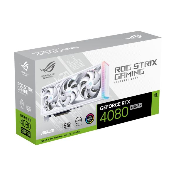 ASUS ROG -STRIX-RTX4080S-16G-WHITE NVIDIA GeForce RTX 4080 SUPER 16 GB GDDR6X (90YV0KB3-M0NA00)