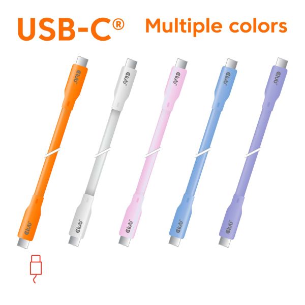 CLUB3D USB C oplaadkabel Oranje (CAC-3000)