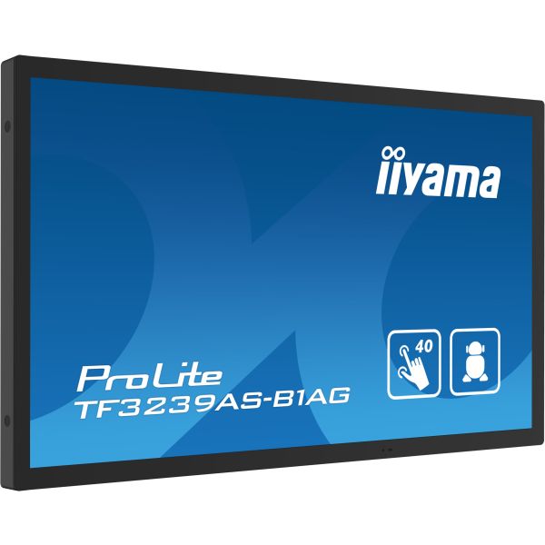 iiyama TF3239AS-B1AG computer monitor 80 cm (31.5") 1920 x 1080 Pixels Full HD LED Touchscreen Zwart (TF3239AS-B1AG)