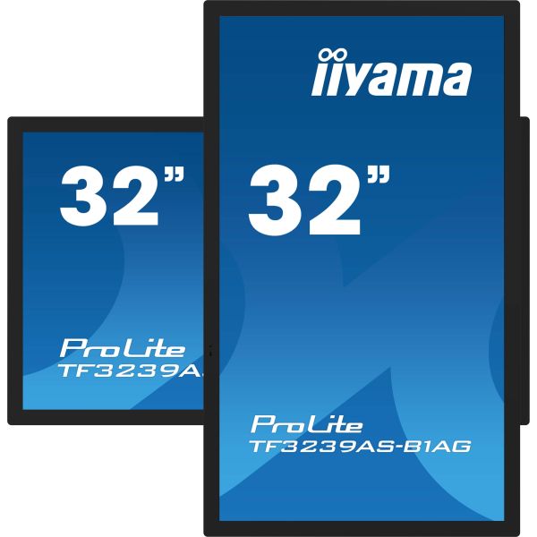 iiyama TF3239AS-B1AG computer monitor 80 cm (31.5") 1920 x 1080 Pixels Full HD LED Touchscreen Zwart (TF3239AS-B1AG)