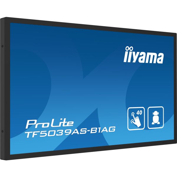 iiyama TF5039AS-B1AG beeldkrant Digitale signage flatscreen 125,7 cm (49.5") LED 500 cd/m² 4K Ultra HD Zwart Touchscreen Type processor Android 24/7 (TF5039AS-B1AG)