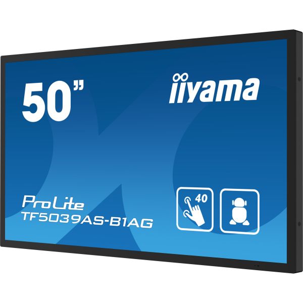 iiyama TF5039AS-B1AG computer monitor 125,7 cm (49.5") 3840 x 2160 Pixels 4K Ultra HD LED Touchscreen Zwart (TF5039AS-B1AG) 10/13 iiyama TF5039AS-B1AG computer monitor 125,7 cm (49.5") 3840 x 2160 Pixels 4K Ultra HD LED Touchscreen Zwart (TF5039AS-B1AG)