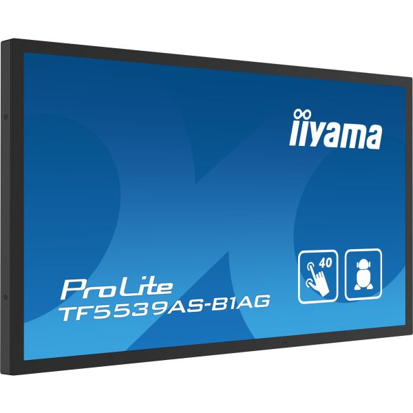 iiyama TF5539AS-B1AG beeldkrant Digitale signage flatscreen 138,7 cm (54.6") LED 500 cd/m² 4K Ultra HD Zwart Touchscreen Type processor Android 24/7 (TF5539AS-B1AG)
