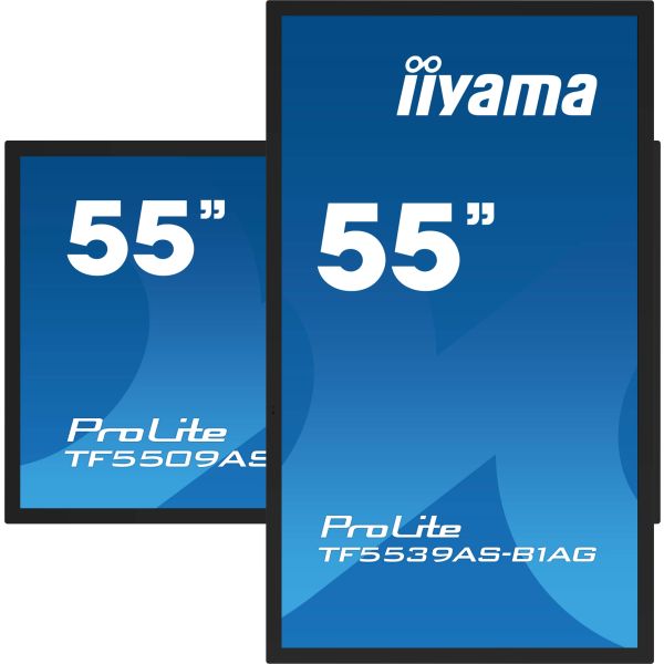 iiyama TF5539AS-B1AG beeldkrant Digitale signage flatscreen 138,7 cm (54.6") LED 500 cd/m² 4K Ultra HD Zwart Touchscreen Type processor Android 24/7 (TF5539AS-B1AG)