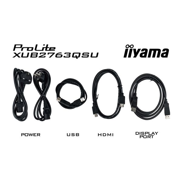 iiyama ProLite XUB2763QSU-B1 computer monitor 68,6 cm (27") 2560 x 1440 Pixels Full HD LED Zwart (XUB2763QSU-B1)