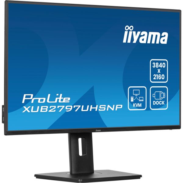 iiyama ProLite XUB2797UHSNP-B1 computer monitor 68,6 cm (27") 3840 x 2160 Pixels 4K Ultra HD LED Zwart (XUB2797UHSNP-B1) iiyama ProLite XUB2797UHSNP-B1 computer monitor 68,6 cm (27") 3840 x 2160 Pixels 4K Ultra HD LED Zwart (XUB2797UHSNP-B1)