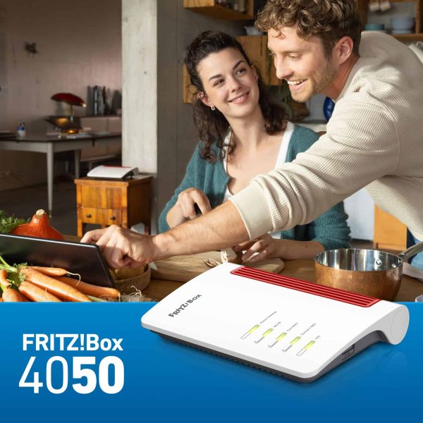 Box 4050 draadloze router Gigabit Ethernet Dual-band (2.4 GHz / 5 GHz) Zwart, Wit (20003052)