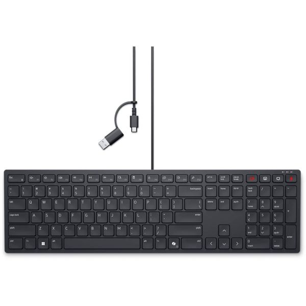 DELL KB525C toetsenbord Kantoor USB QWERTY US International Zwart (KB525C-EN-EMEA)