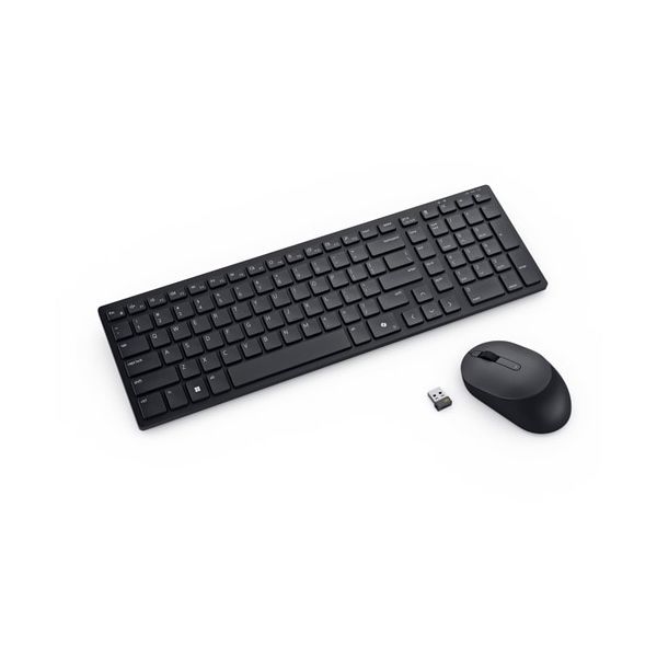 DELL KM555 toetsenbord Inclusief muis Universeel RF-draadloos + Bluetooth QWERTY US International Zwart (KM555-BLK-INT)