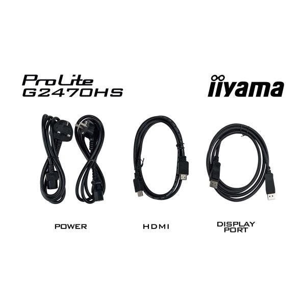 iiyama G-MASTER G2470HS-B1 computer monitor 60,5 cm (23.8") 1920 x 1080 Pixels Full HD LCD Zwart (G2470HS-B1)