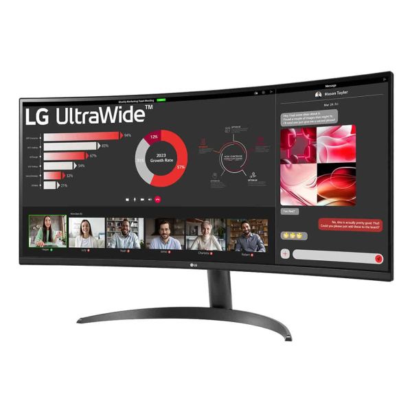 LG 34WR50QK-B computer monitor 86,4 cm (34") 3440 x 1440 Pixels Wide Quad HD Zwart (34WR50QK-B.AEU)